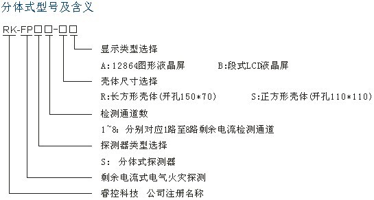 RK系列剩余电流式电气火灾监控探测器